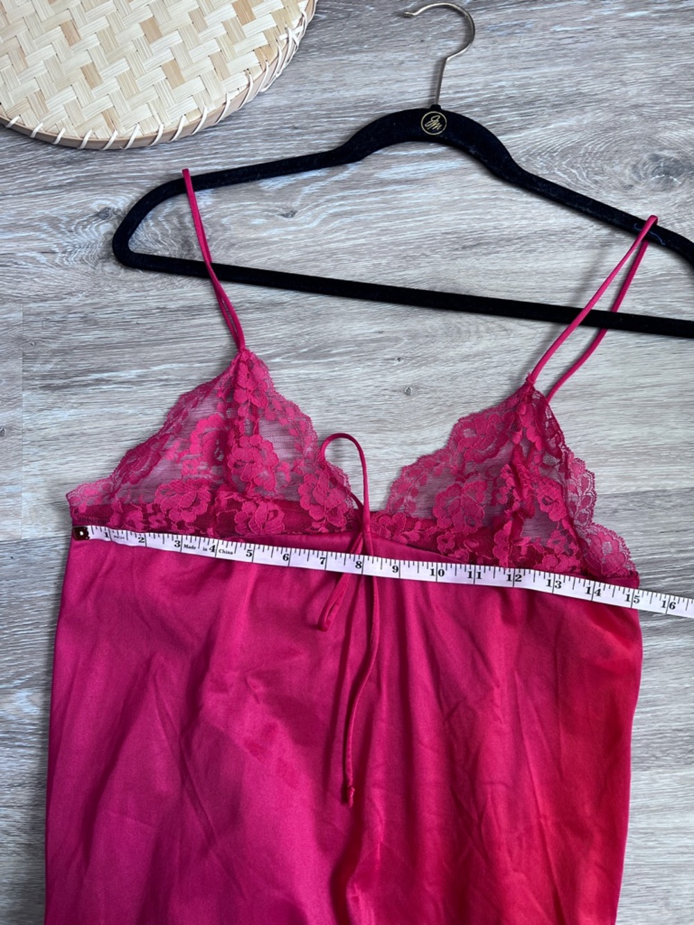 Vintage 1980’s red maxi‎ slip nightie - Picture 5 of 5